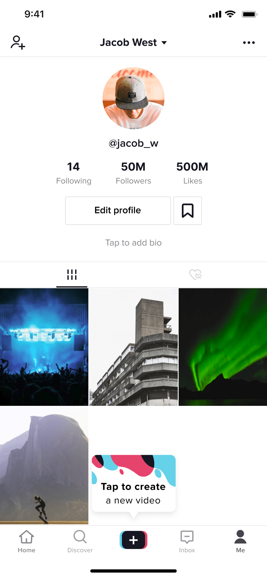 TikTok profile after growth